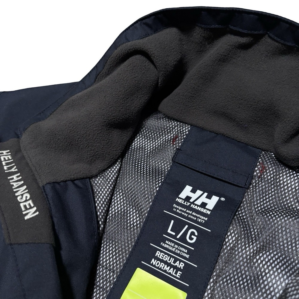 Helly Hansen Crew Vest Men's LG Navy Blue Sailing Windproof Fleece Lined Collar - Picture 7 of 7